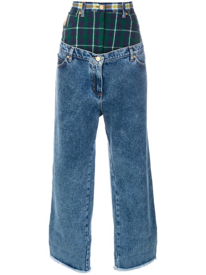 Natasha Zinko Oversized Layered Jeans - Blue
