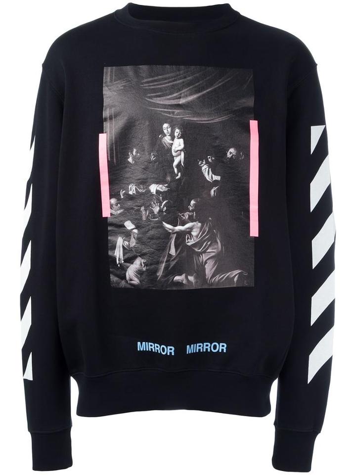 Off-white 'diag Caravaggio' Sweatshirt, Men's, Size: Xxs, Black, Cotton
