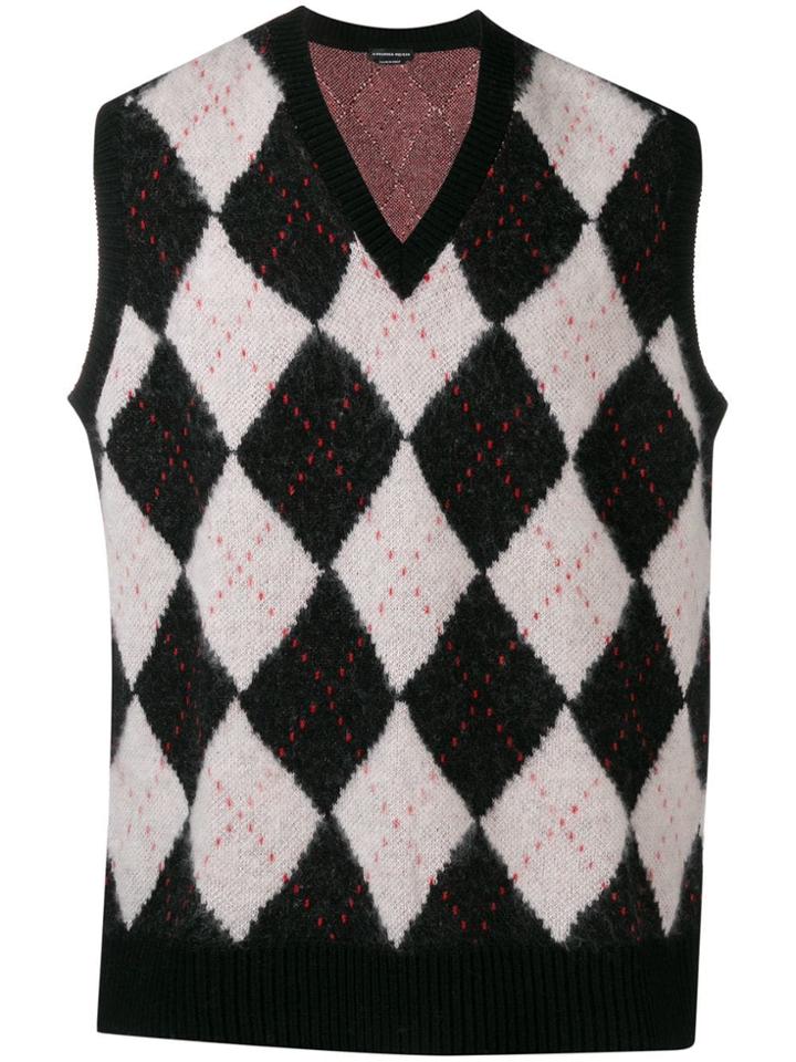 Alexander Mcqueen Oversize Sleeveless Jumper - Black