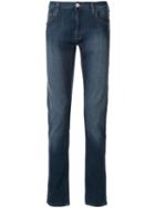 Emporio Armani Slim Faded Jeans - Blue