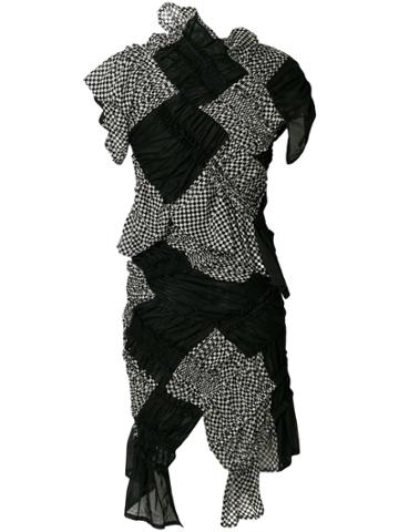 Tao Comme Des Garçons Vintage 2010 Asymmetric Gathered Set - Black