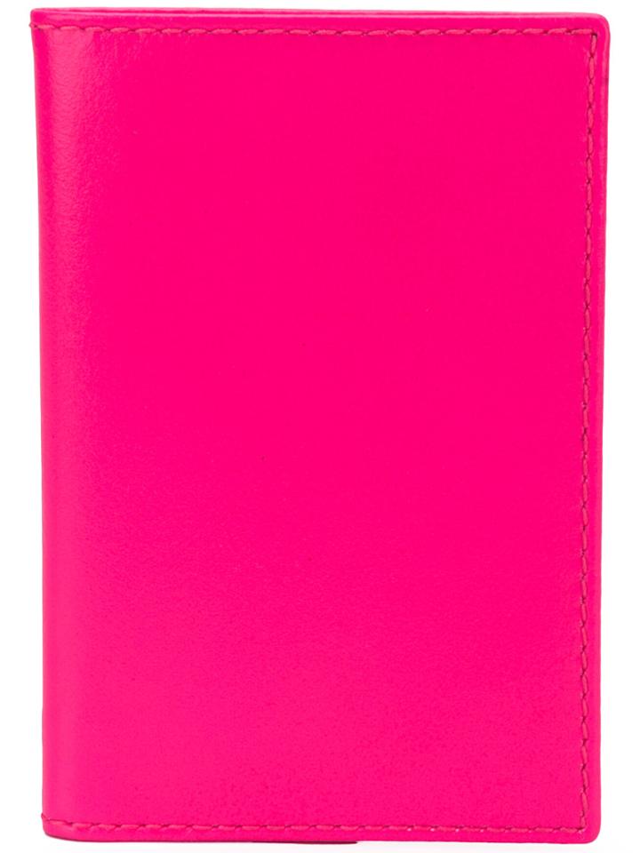 Comme Des Garçons Play Colour Block Billfold Wallet - Pink & Purple