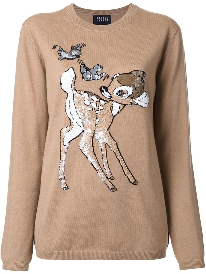 Markus Lupfer 'bambi' Pullover, Women's, Size: Xs, Brown, Cashmere