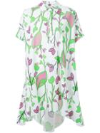 I M Isola Marras Floral Print Shirt Dress, Women's, Size: 46, White, Cotton