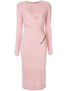 Tom Ford Long-sleeve Midi Dress - Pink
