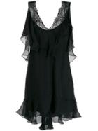 Parlor Ruffled Mini Dress - Black