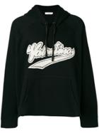 Valentino Logo Print Hoodie - Black