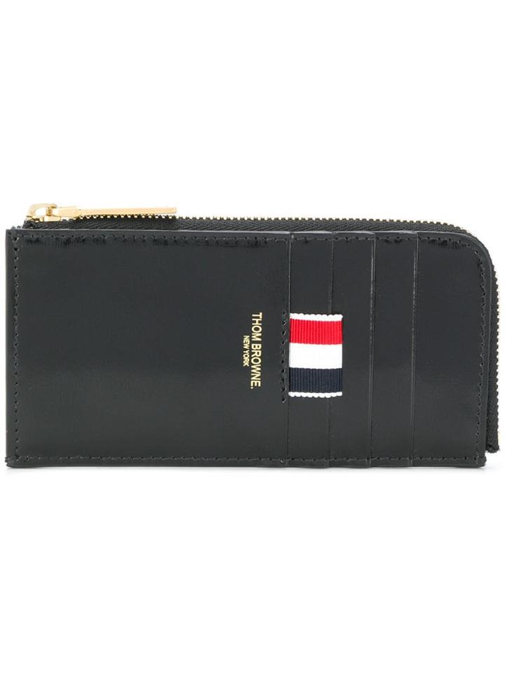 Thom Browne Half Zip-around Wallet - Black