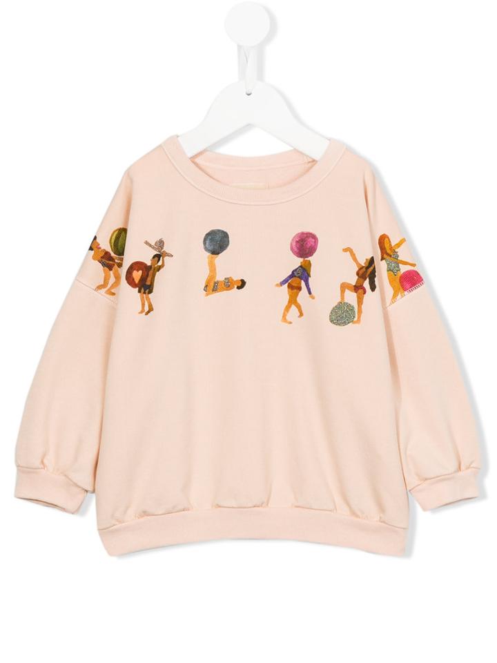 Bellerose Kids Printed Sweatshirt, Girl's, Size: 6 Yrs, Pink/purple