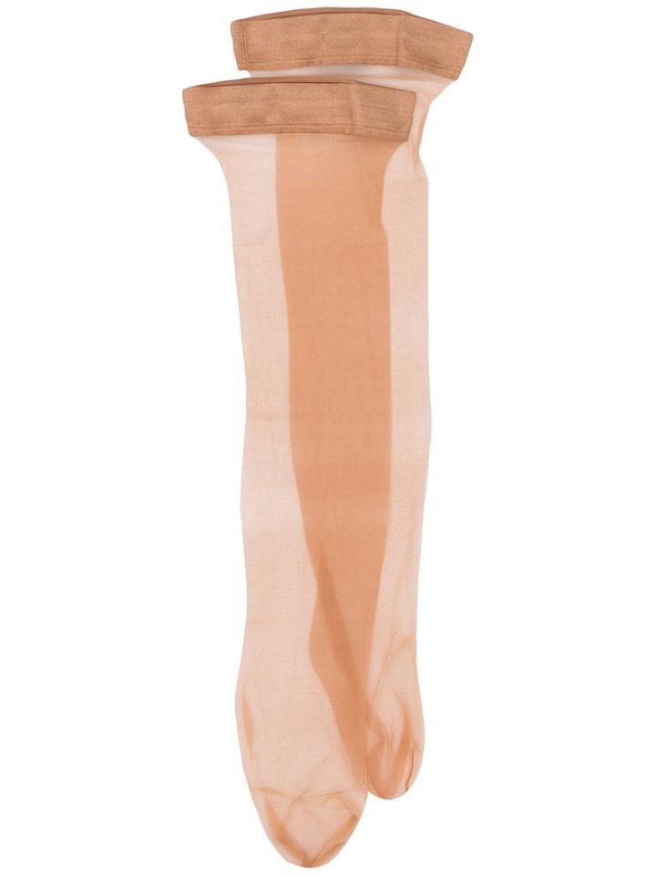 Wolford Naked 8 Stay-ups - Neutrals