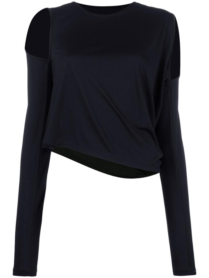 Mm6 Maison Margiela Cut-out Sweater - Black