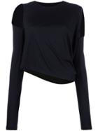 Mm6 Maison Margiela Cut-out Sweater - Black