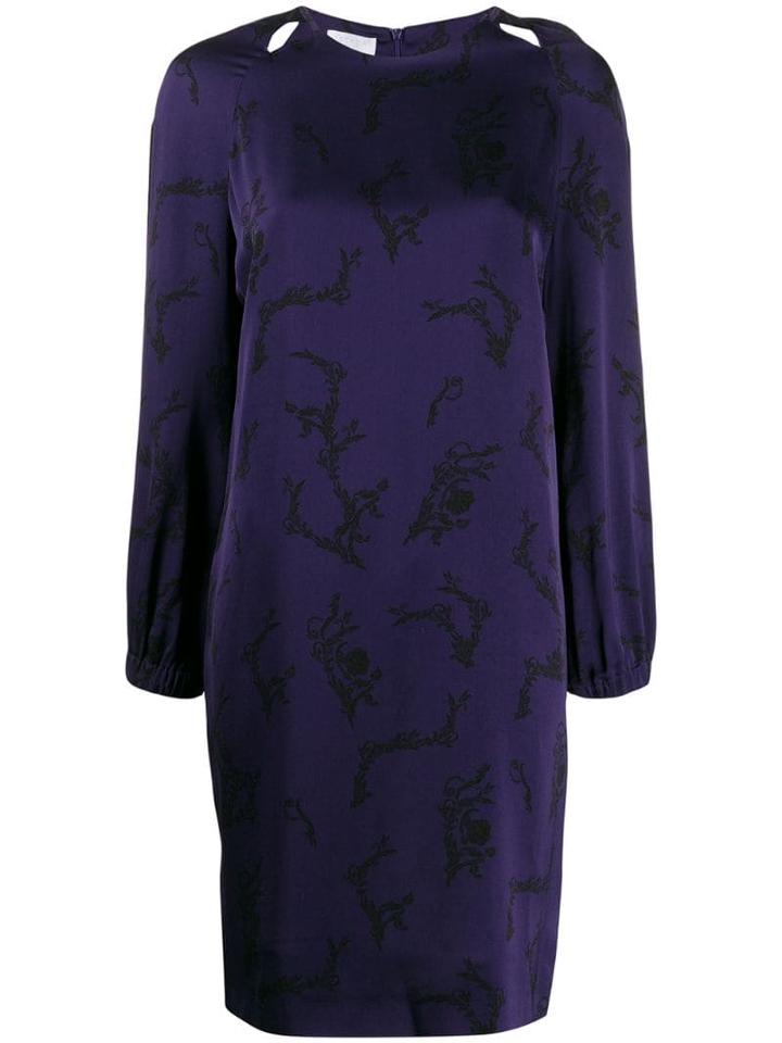 Escada Sport Floral Print Midi Dress - Purple