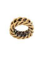 Ugo Cacciatori Chain Detail Ring - Metallic