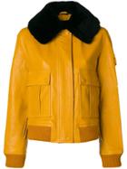 Victoria Victoria Beckham Fur Collar Jacket - Black