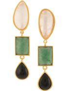 Lizzie Fortunato Jewels Stone Pendant Earrings - Multicolour