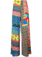 Alice+olivia Printed Palazzo Pants - Red