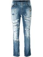 Diesel Sandy Straight Jeans, Women's, Size: 27/32, Blue, Cotton/polyester/spandex/elastane