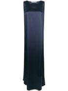 Gianluca Capannolo Long Flared Dress - Blue