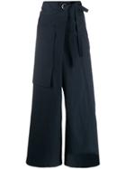 Ujoh Side-tie Trousers - Blue