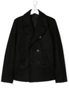 Neil Barrett Kids Classic Peacoat - Black