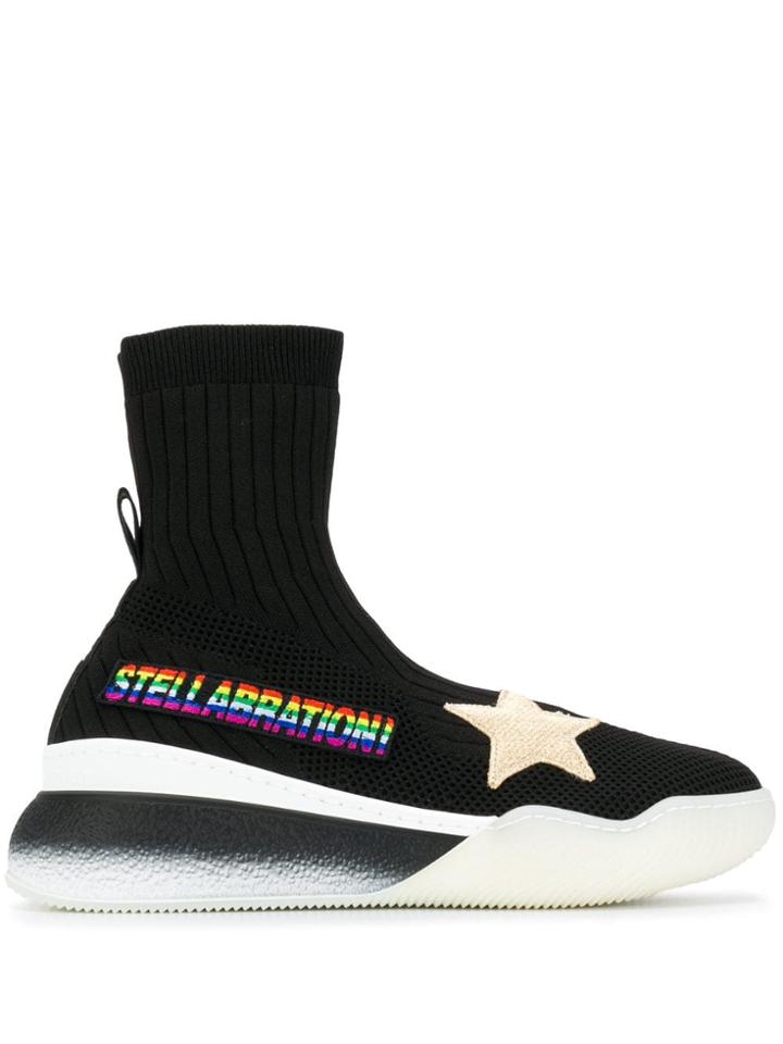 Stella Mccartney Stellabration Sock-style Sneakers - Black