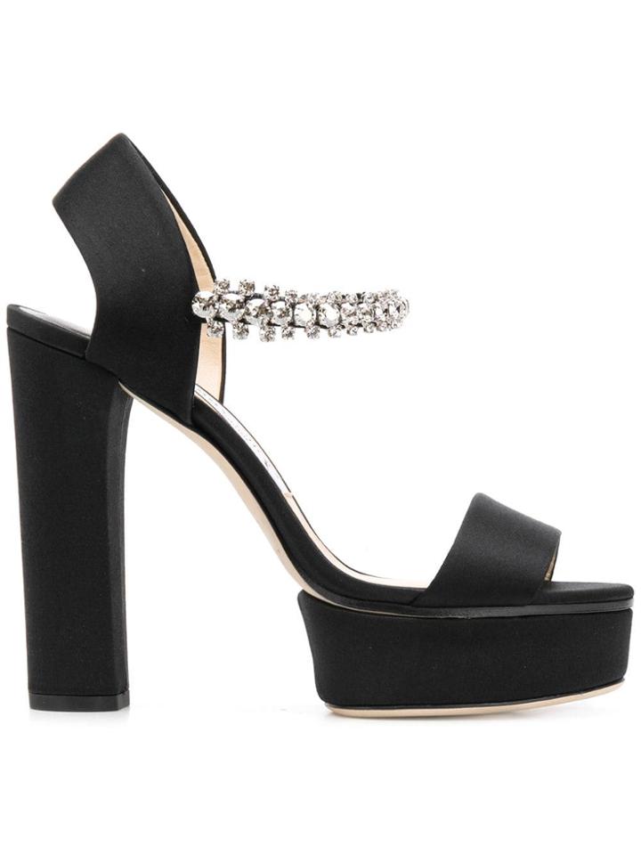 Jimmy Choo Santina 125 Sandals - Black