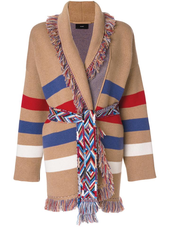 Alanui Oversized Tassel Cardigan - Nude & Neutrals