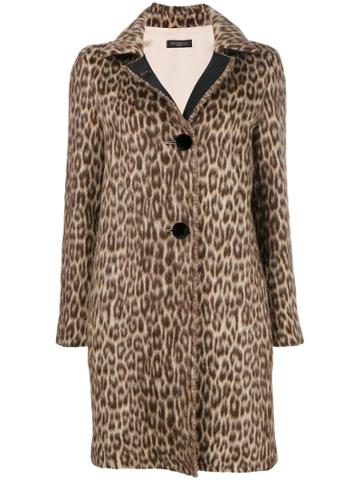 Antonelli Guendalina Leopard Coat - Brown