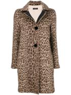 Antonelli Guendalina Leopard Coat - Brown