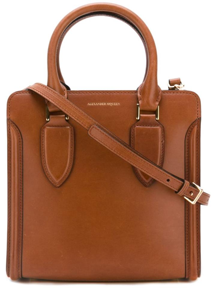 Alexander Mcqueen Heroine Tote, Women's, Brown, Leather