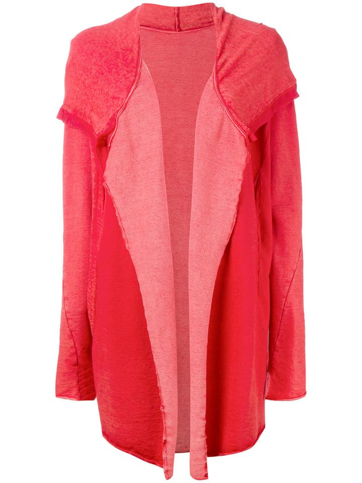 Lost & Found Ria Dunn Open Front Cardigan, Women's, Size: Large, Red, Cotton/linen/flax/spandex/elastane