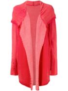 Lost & Found Ria Dunn Open Front Cardigan, Women's, Size: Large, Red, Cotton/linen/flax/spandex/elastane