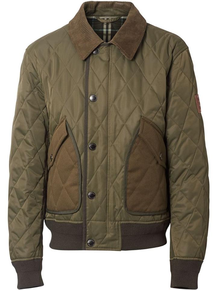 Burberry Diamond Quilted Thermoregulated Jacket - Green