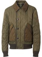 Burberry Diamond Quilted Thermoregulated Jacket - Green