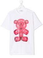 Neil Barrett Kids Teen Teddy Bear Print T-shirt - White