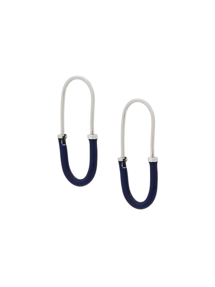 Maria Black Chance Mini Color Pop Hoop Earrings - Silver