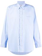 Our Legacy Long-sleeved Chest Pocket Shirt - Blue