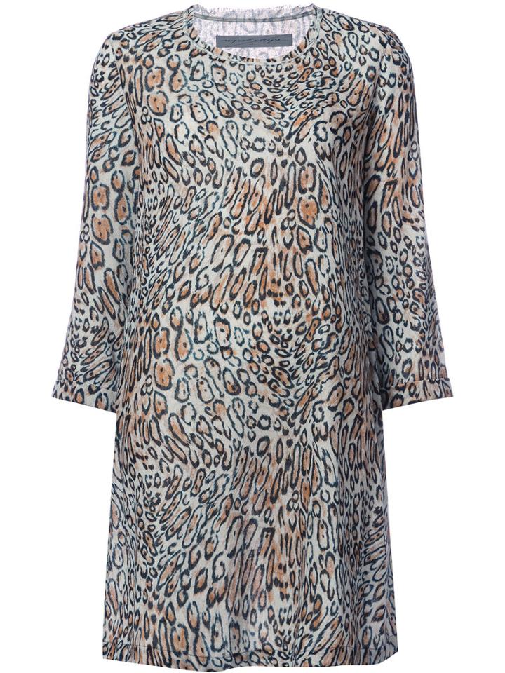 Raquel Allegra - Leopard Print Dress - Women - Silk - 1, Nude/neutrals, Silk