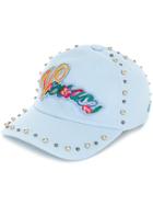 Versace Embroidered Logo Baseball Cap - Blue