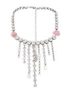 Forte Forte Crystal Embellished Opera Necklace - Silver