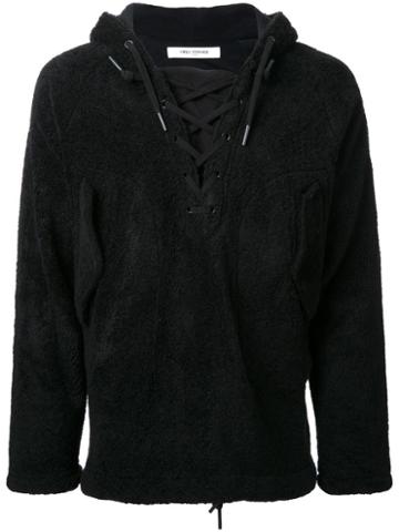 Ones Stroke Lace-up Hoodie, Men's, Size: Small, Black, Acrylic/cotton