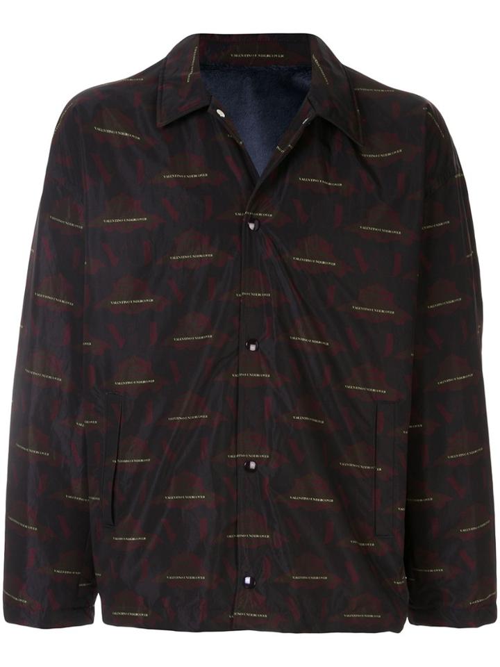 Undercover All Over Logo Print Jacket - Black