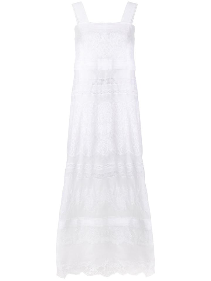 Ermanno Scervino Lace Insert Dress - White