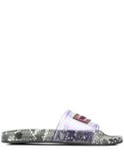 Versace 90s Vintage Logo Sliders - Black
