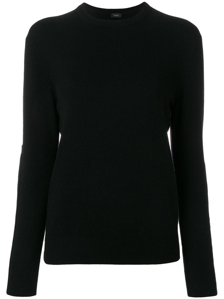 Joseph Crew Neck Sweater - Black