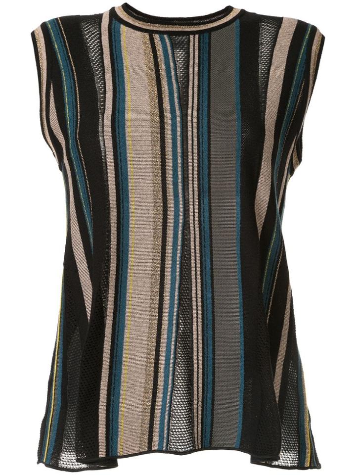M Missoni Striped Knitted Top - Multicolour