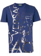 Versace Jeans Couture Logo Printed T-shirt - Blue