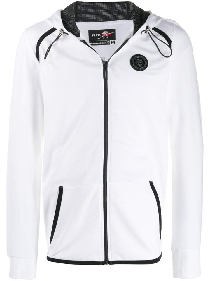 Plein Sport Logo Hoodie - White