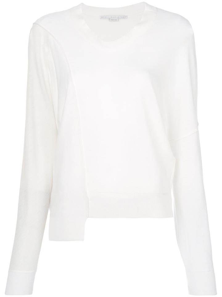 Stella Mccartney Asymmetric Hem Jumper - White